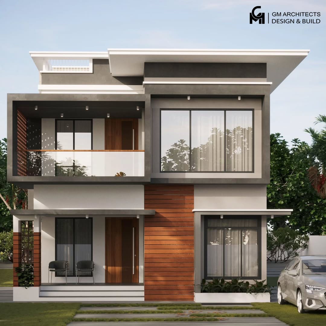 mau nha pho hien dai dep 2 tang gm architects