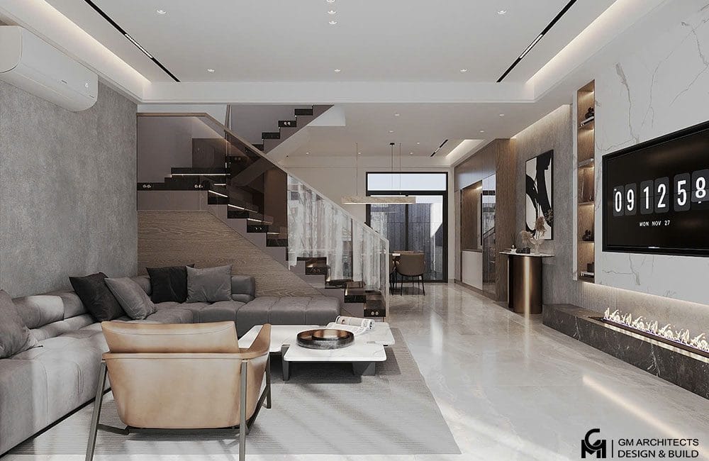 Xây nhà trọn gói anh Chính - An Đồng - Hải Phòng 1 mau noi that phong khach 1