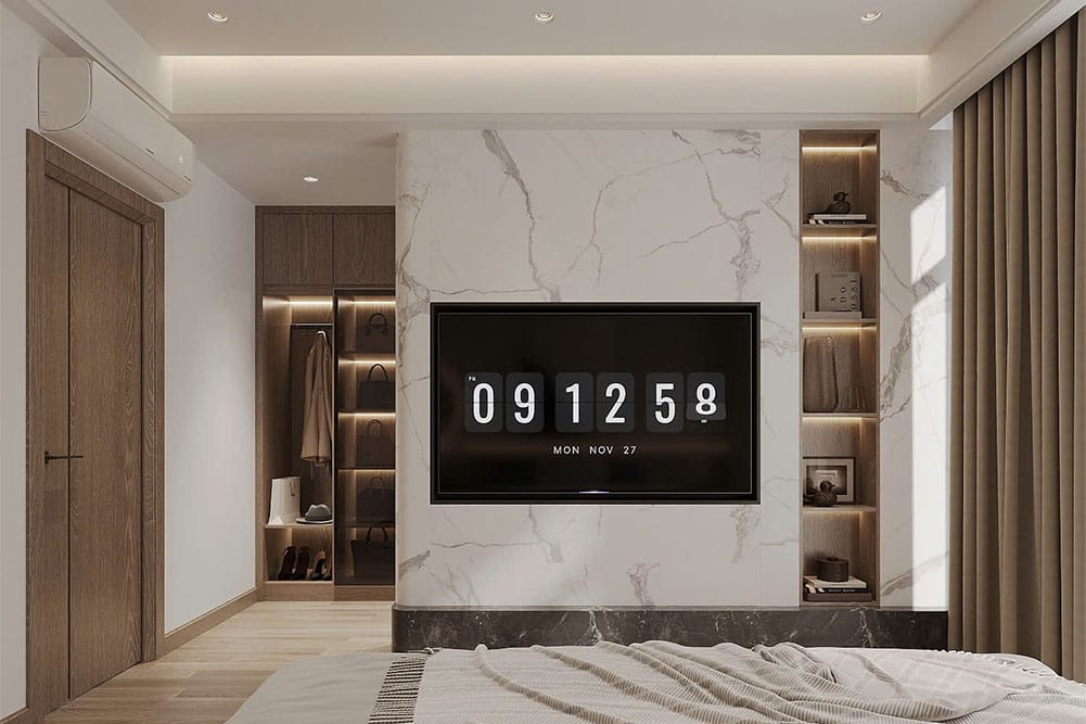 Xây nhà trọn gói anh Chính - An Đồng - Hải Phòng 11 mau noi that phong ngu 2