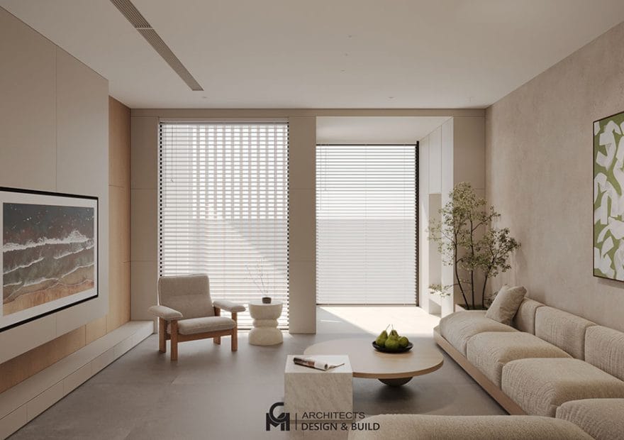 mau thiet ke noi that phong khach phong cach nhat 2