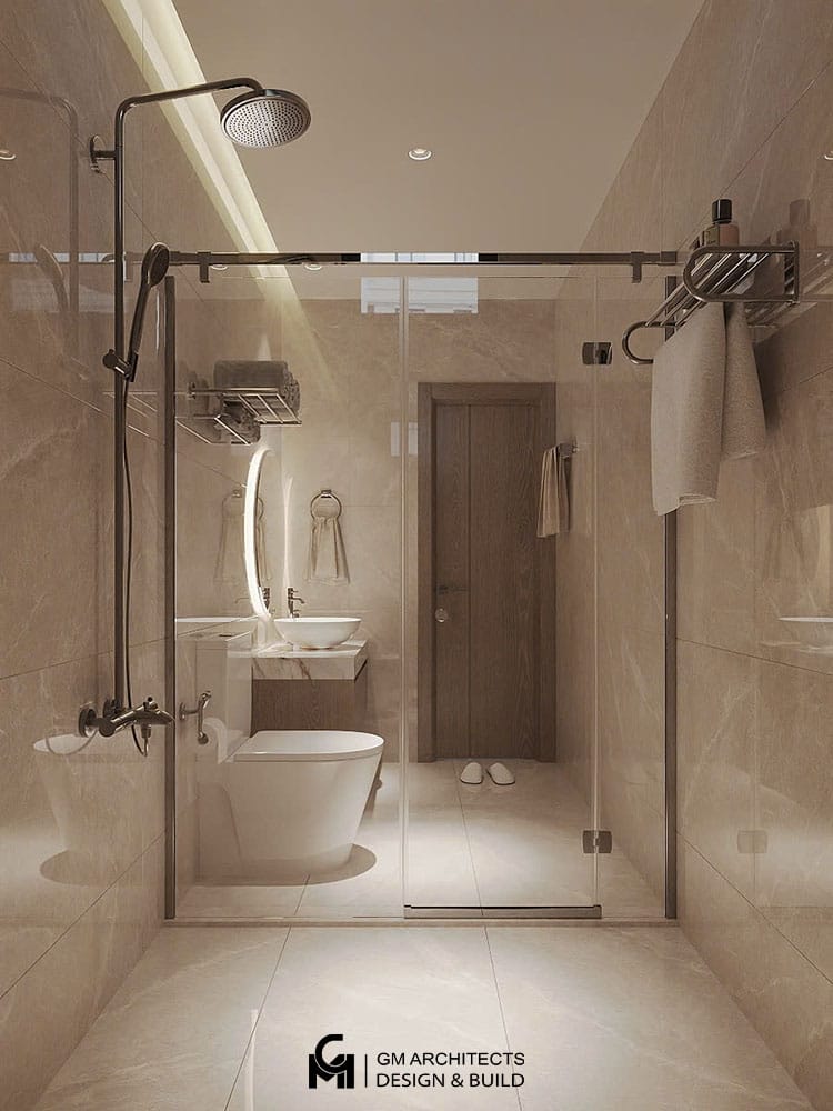 Xây nhà trọn gói anh Chính - An Đồng - Hải Phòng 14 mau thiet ke noi that phong ve sinh 1