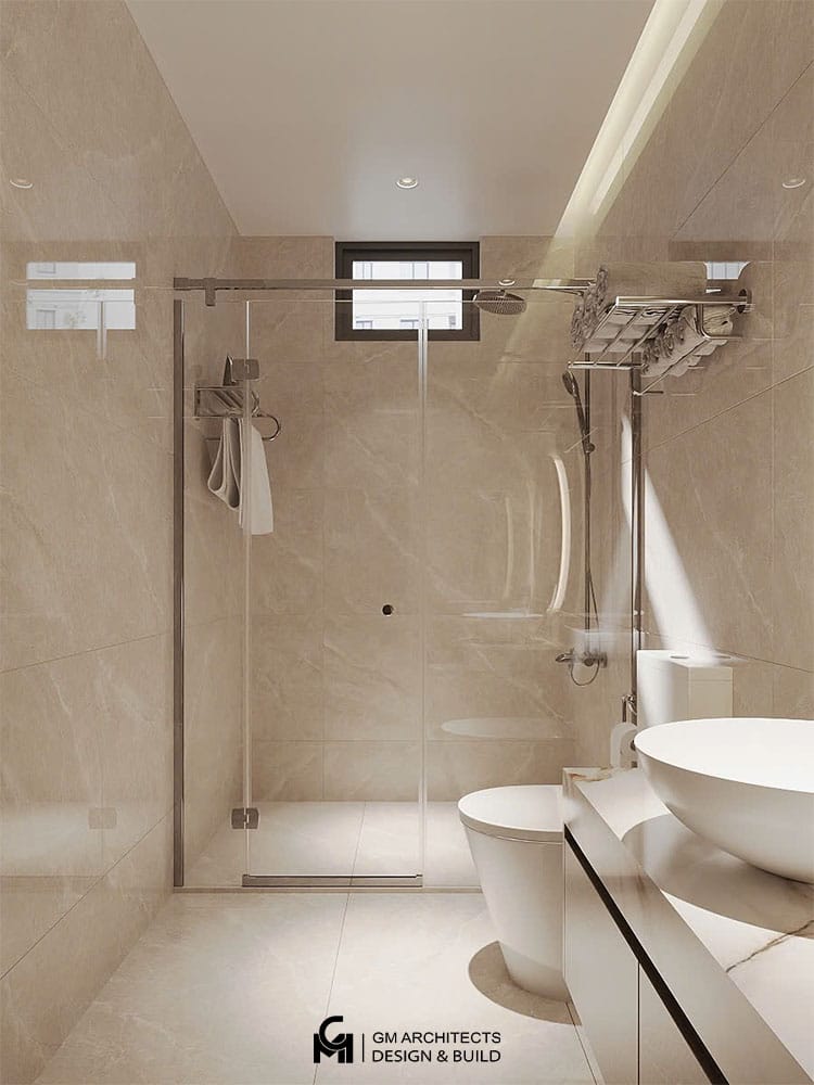 Xây nhà trọn gói anh Chính - An Đồng - Hải Phòng 15 mau thiet ke noi that phong ve sinh 2