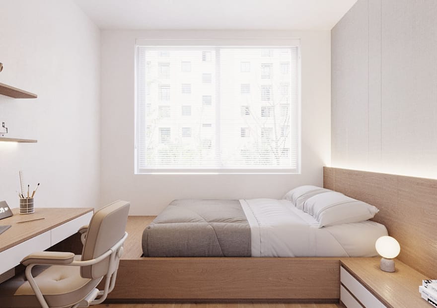 mau thiet ke noi that phong ngu 2 3