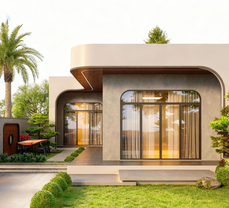 50+ Mẫu Nhà Cấp 4 Đẹp Nhất 2025 - Miễn Phí Thiết Kế Nhà Cấp 4 21 nha mai bang 1 tang 1