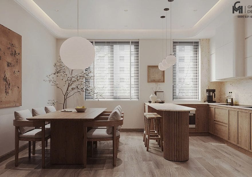 Hoàn thiện nội thất nhà chị Ngọc - Hạ Lý, Hải Phòng 4 noi that phong bep