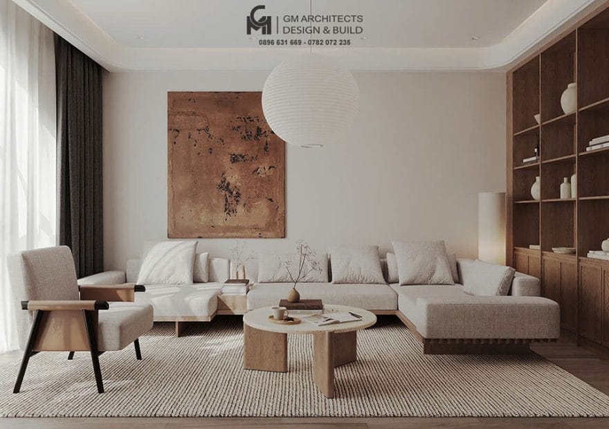 Hoàn thiện nội thất nhà chị Ngọc - Hạ Lý, Hải Phòng 3 noi that phong khach 2