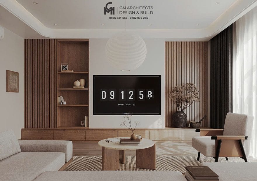 Hoàn thiện nội thất nhà chị Ngọc - Hạ Lý, Hải Phòng 2 noi that phong khach 3