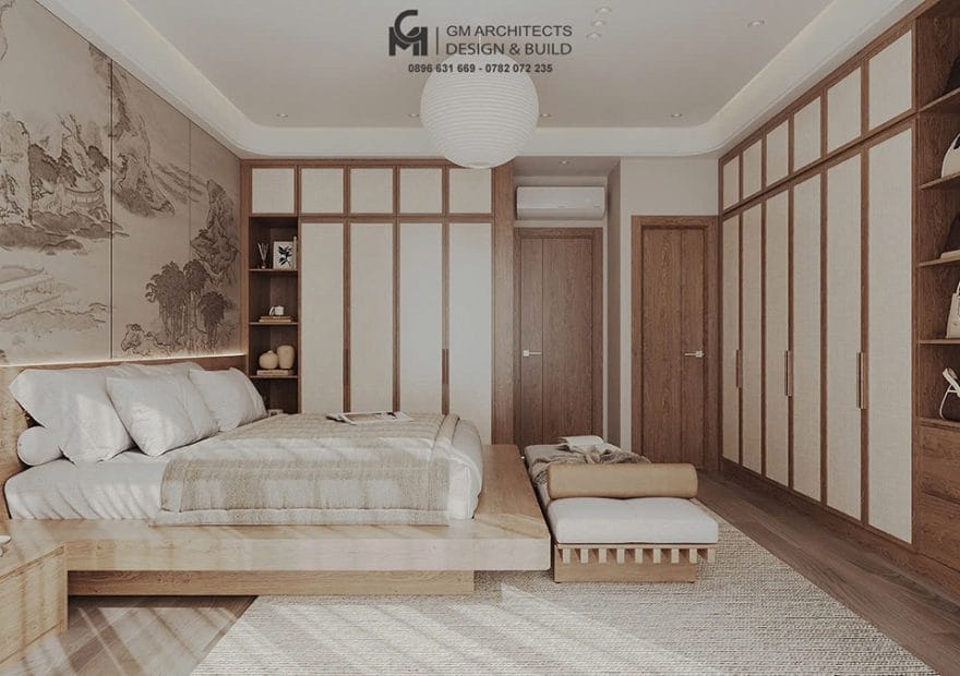 Hoàn thiện nội thất nhà chị Ngọc - Hạ Lý, Hải Phòng 9 noi that phong ngu 2 1