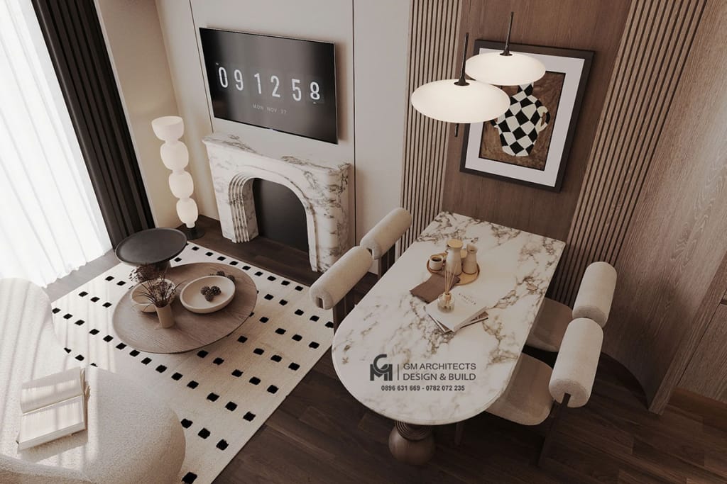 Thi công nội thất phòng khách – Từ bản vẽ đến thực tế, sang trọng vượt mong đợi 17 thi cong noi that phong khach 3