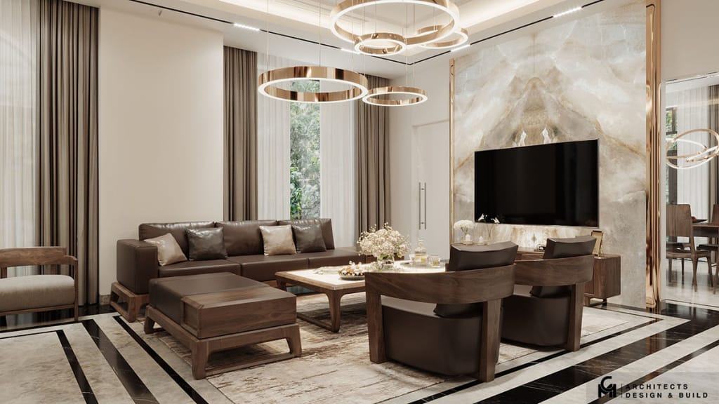 Thi công nội thất phòng khách – Từ bản vẽ đến thực tế, sang trọng vượt mong đợi 18 thi cong noi that phong khach 4