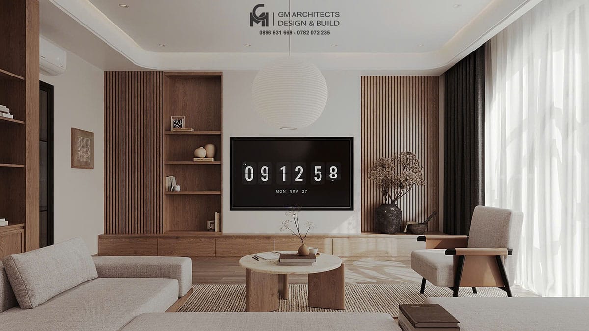 Thi công nội thất phòng khách – Từ bản vẽ đến thực tế, sang trọng vượt mong đợi 19 thi cong noi that phong khach 5