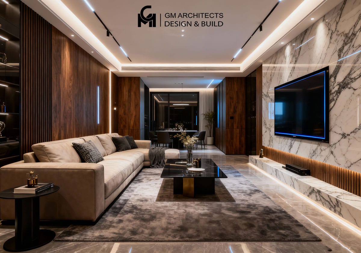 Thi công nội thất phòng khách – Từ bản vẽ đến thực tế, sang trọng vượt mong đợi 20 thi cong noi that phong khach 6