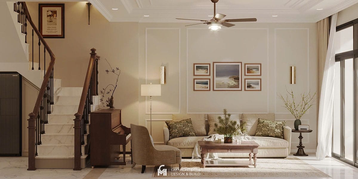 Thi công nội thất phòng khách – Từ bản vẽ đến thực tế, sang trọng vượt mong đợi 21 thi cong noi that phong khach 7