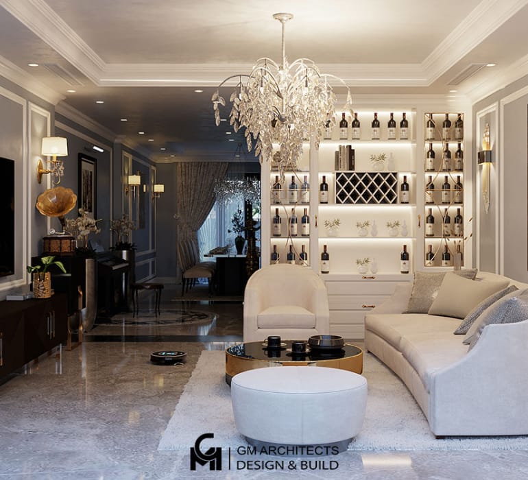 Thi công nội thất phòng khách – Từ bản vẽ đến thực tế, sang trọng vượt mong đợi 17 thi cong noi that phong khach