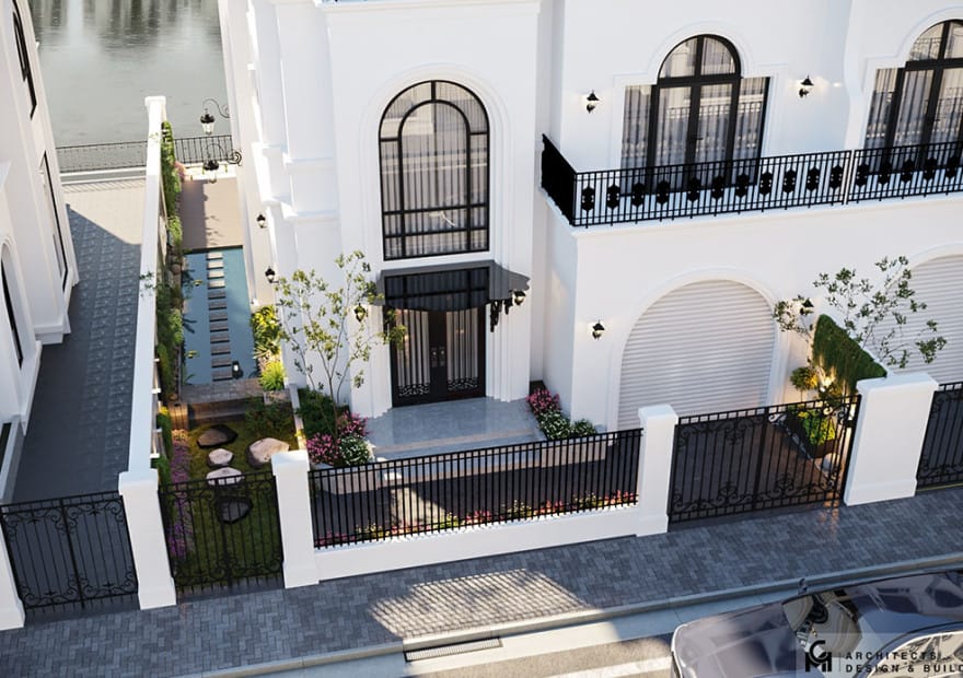 thiet ke ngoai that biet thu vinhomes marina 4