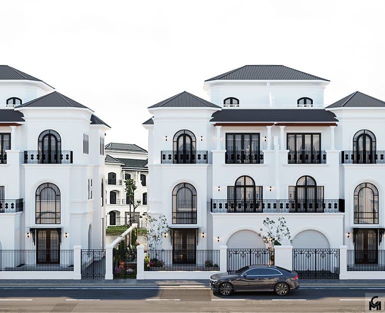 Công Ty Kiến Trúc Uy Tín tại Hải Phòng – Thiết Kế & Thi Công Trọn Gói Nhà Phố, Biệt Thự Cao Cấp 18 thiet ke ngoai that biet thu vinhomes marina