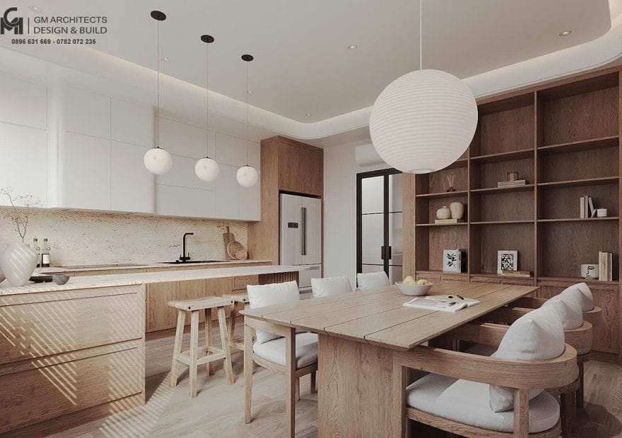 Hoàn thiện nội thất nhà chị Ngọc - Hạ Lý, Hải Phòng 6 thiet ke noi that phong bep 2