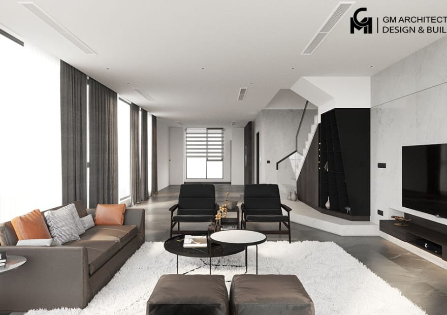 thiet ke noi that phong khach nha pho 2