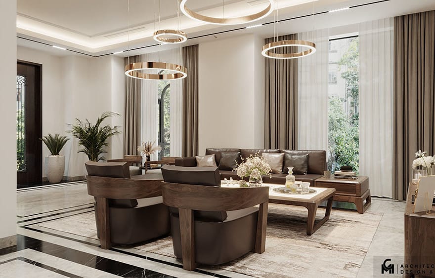 thiet ke noi that phong khach vinhomes marina 2