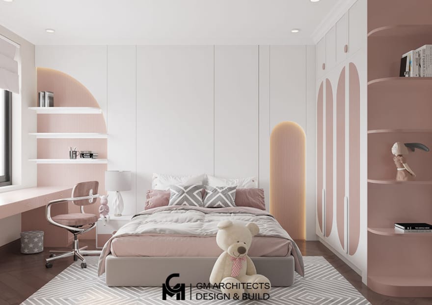 thiet ke noi that phong ngu be gai 2