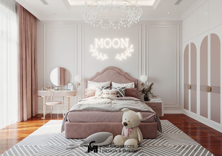 thiet ke noi that phong ngu con gai vinhomes imperia 2