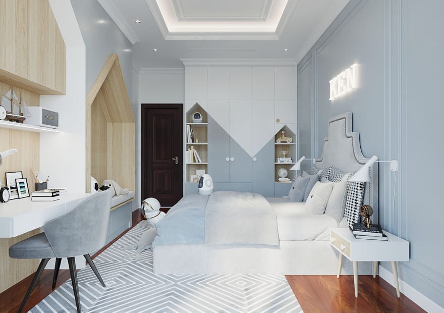 thiet ke noi that phong ngu con trai vinhomes imperia 2