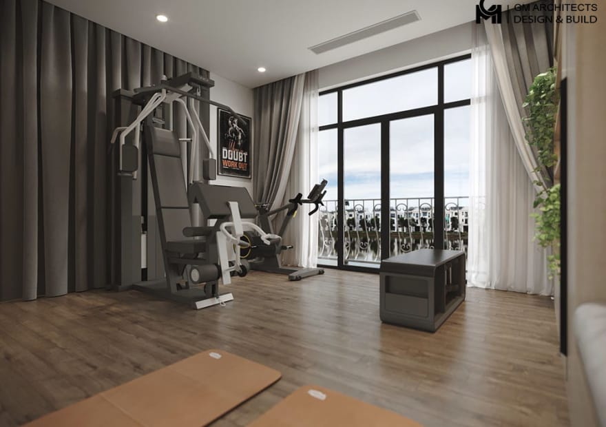 thiet ke noi that phong tap gym 2