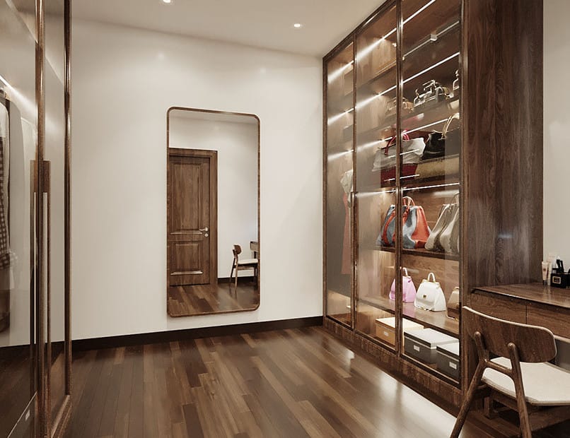 thiet ke noi that tu quan ao vinhomes marina 2