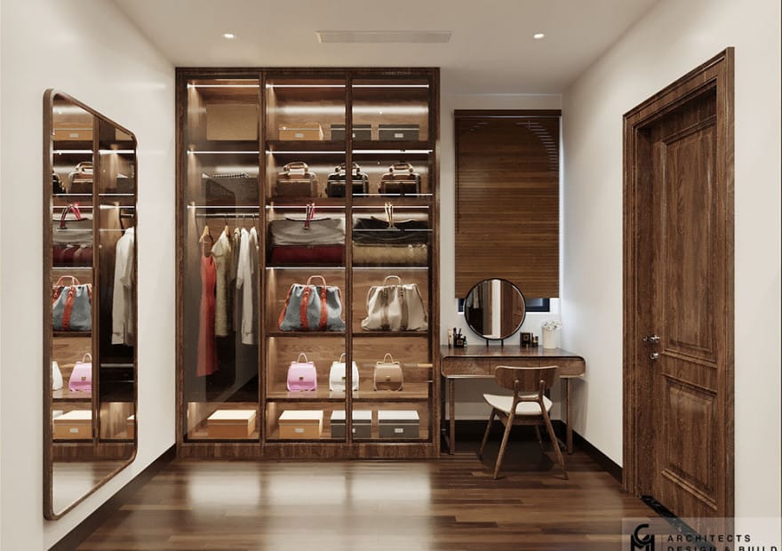 thiet ke noi that tu quan ao vinhomes marina 3