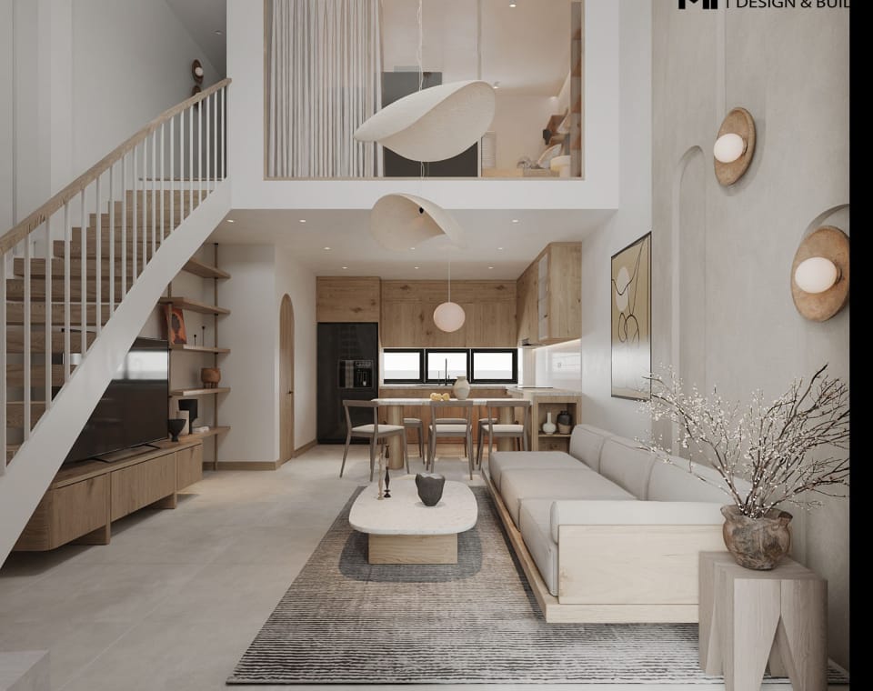 Dự án hoàn thiện nội thất nhà phố Lương Khánh Thiện, Hải Phòng 8 1 thiet ke noi that phong khach