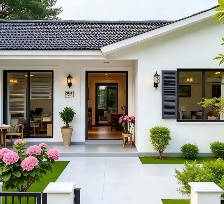 mau nha cap 4 chu L 3 phong ngu 2