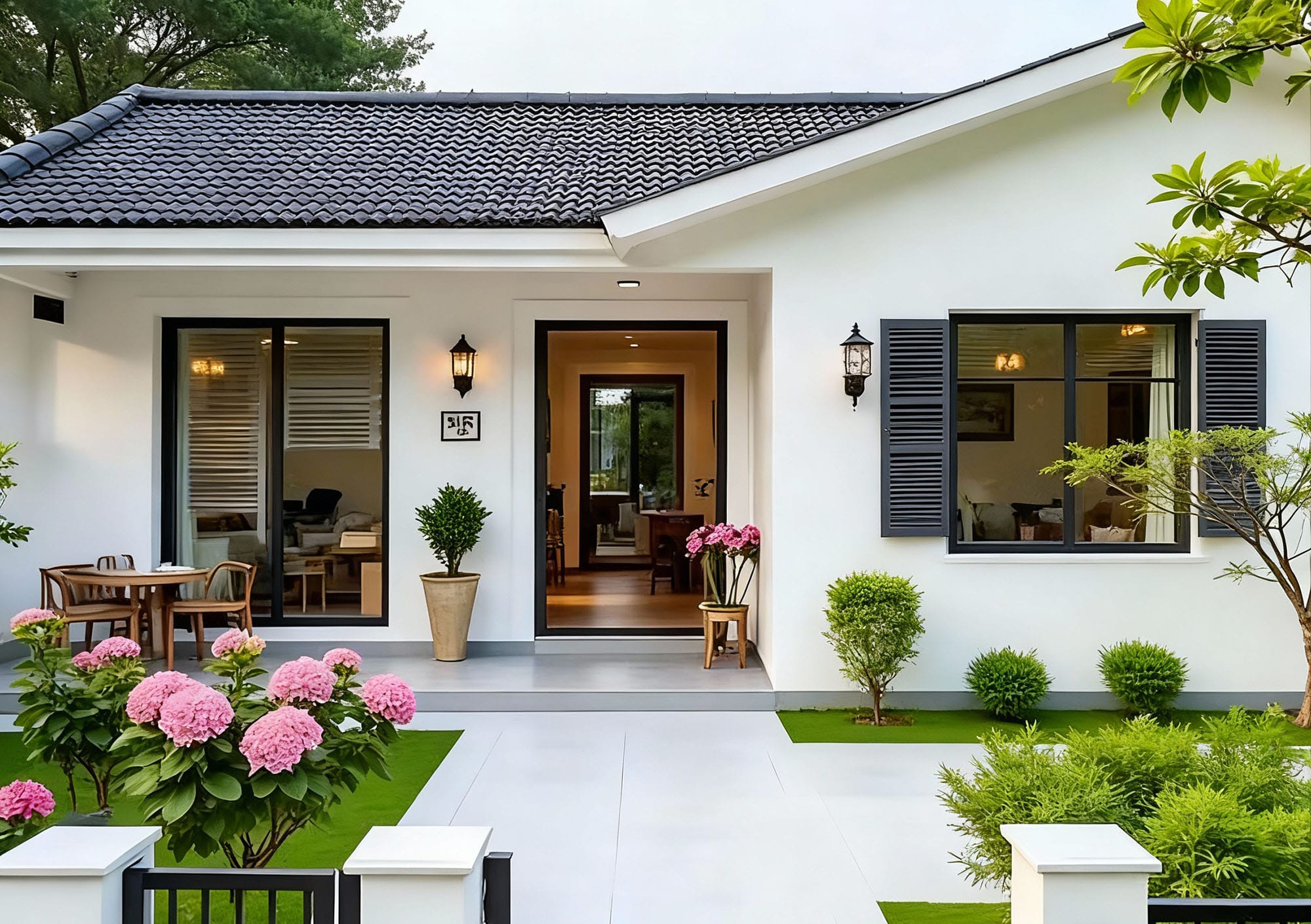 mau nha cap 4 chu L 3 phong ngu 2