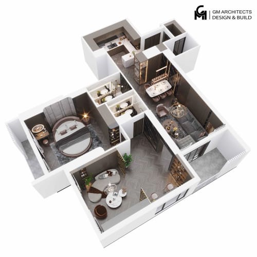 thiet ke noi that chung cu 3 phong ngu