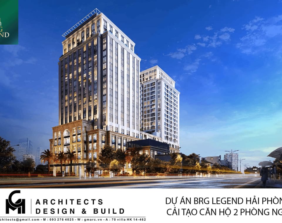 Hoàn thiện nội thất chung cư BRG Legend 2 phòng ngủ Hải Phòng 6 thiet ke noi that chung cu brg legend 2