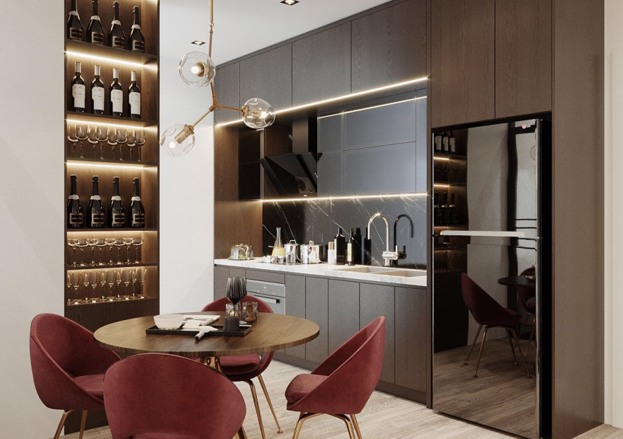 thiet ke noi that phong bep chung cu 1