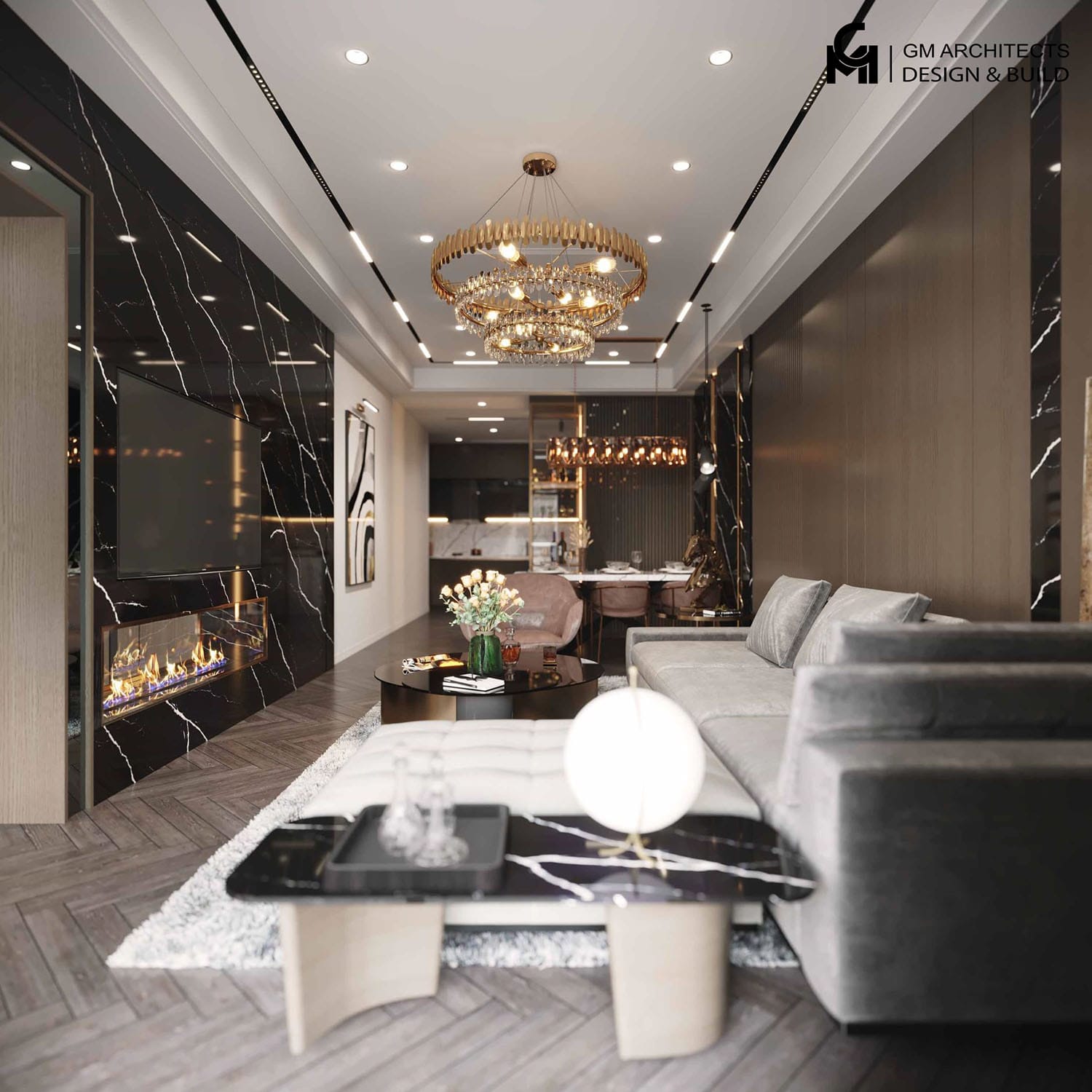 Cải Tạo Căn Hộ Chung Cư Cũ Thành Mới Chỉ Trong 30 Ngày – Bí Quyết Từ GM Architects 12 thiet ke noi that phong khach 1 3