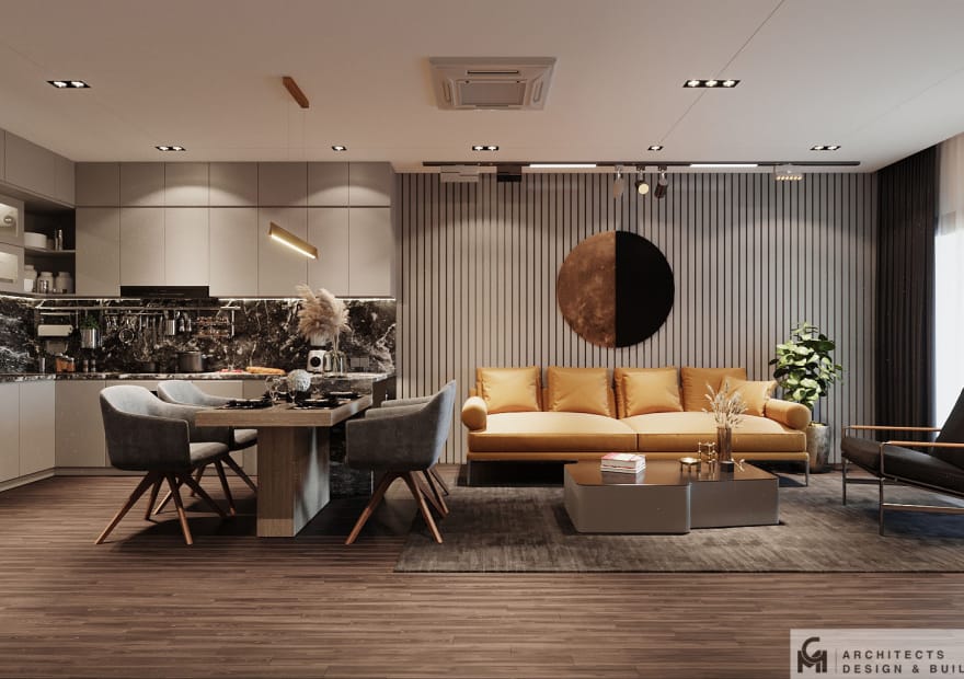 thiet ke noi that phong khach bep 1