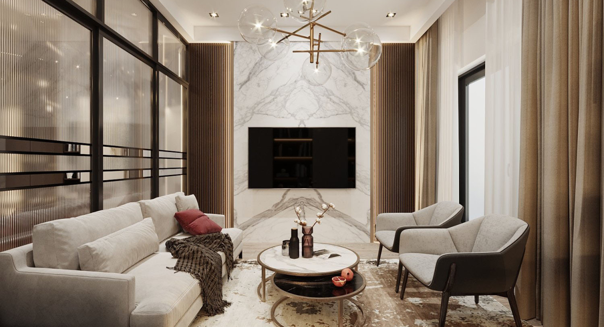 thiet ke noi that phong khach chung cu 3