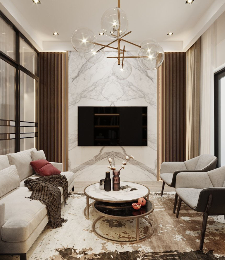 thiet ke noi that phong khach chung cu 3