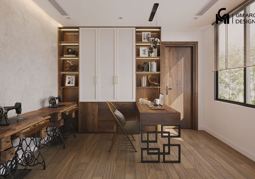 thiet ke noi that phong lam viec 2