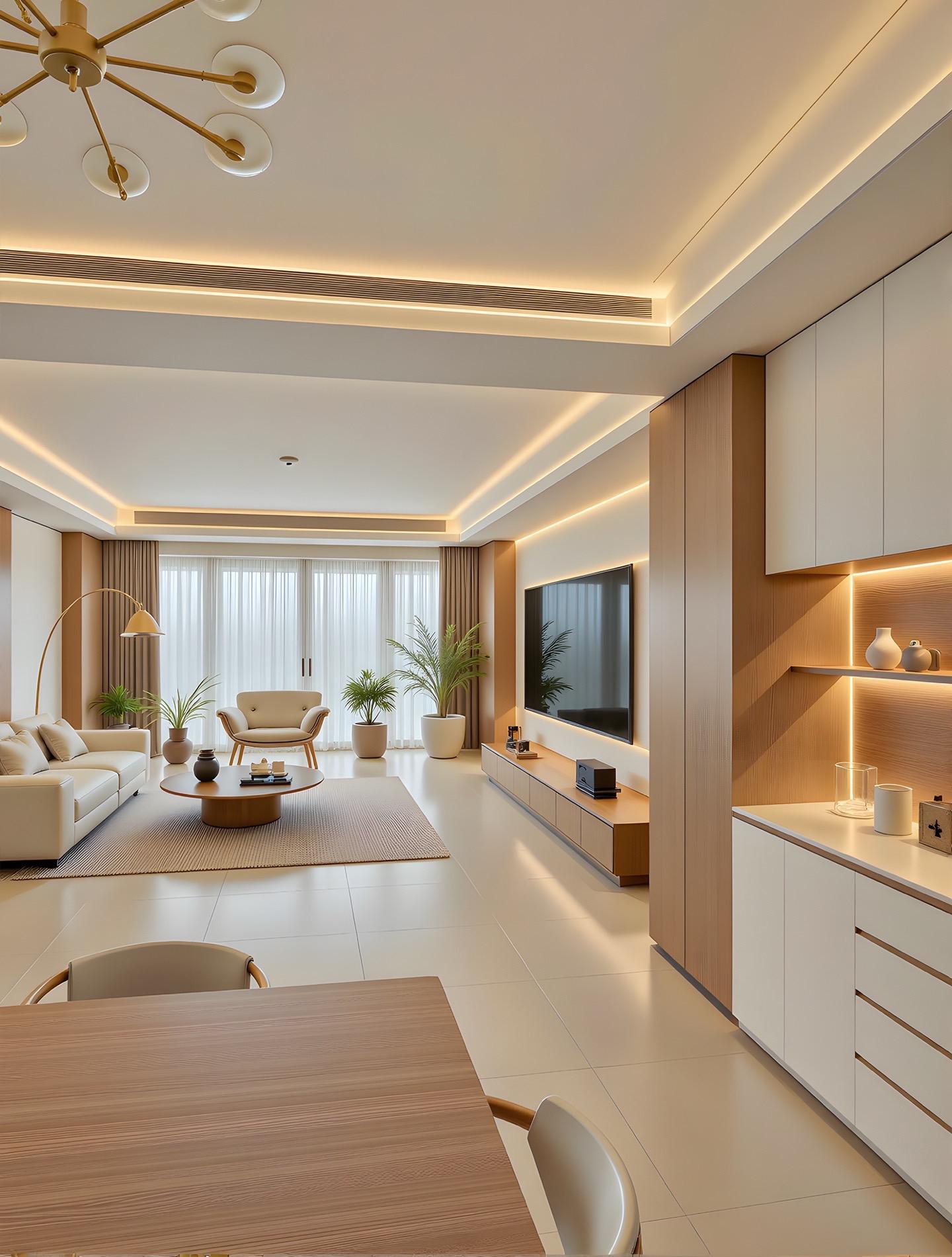 Thiết kế thi công nhà trọn gói với ánh sáng tự nhiên