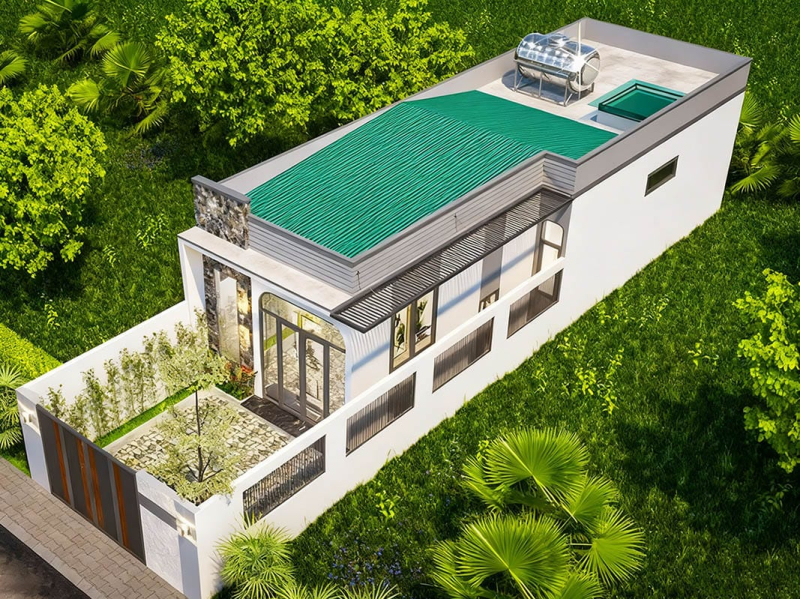 mau nha cap 4 dep mat tien 5m